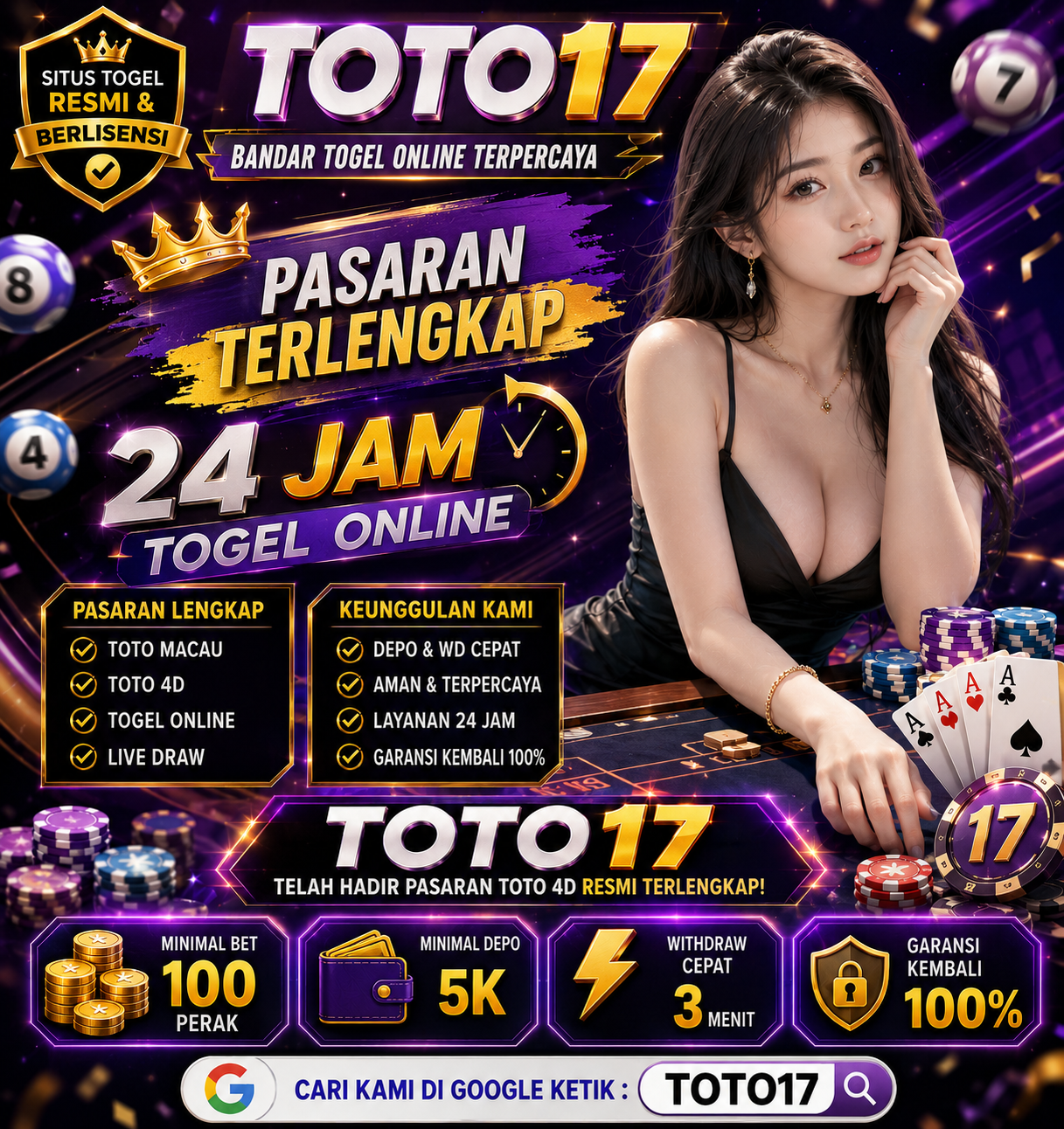 TOTO17 Login | Bandar Toto4D & Togel 4D Resmi dengan Hadiah Terbesar